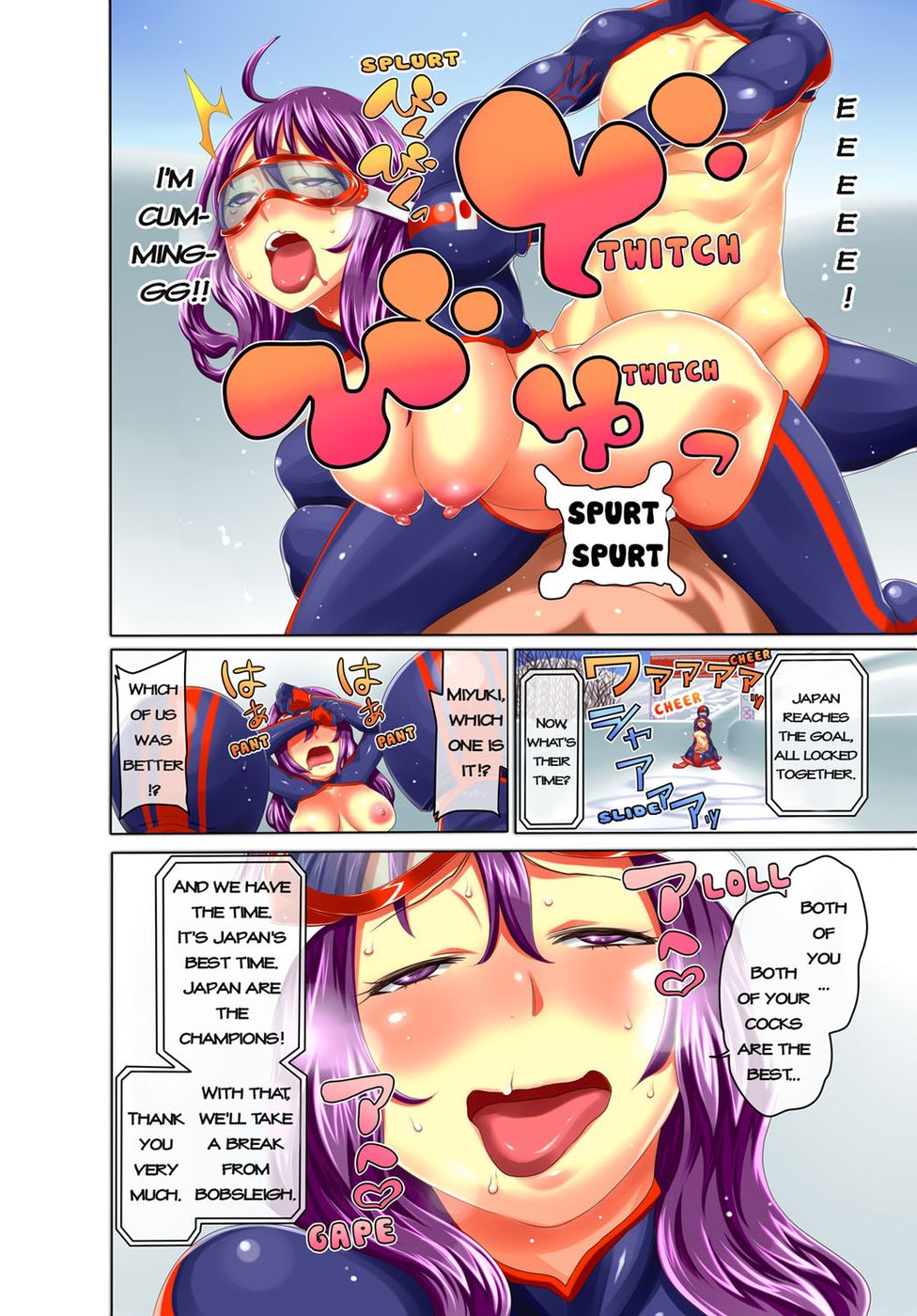 Hentai Manga Comic-Secret Olympics! -Pairs of Completely Naked Men and Women Play Winter Sports-Read-51